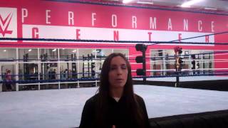 Trainer/Producer Sara Amato at WWE Performance Center 2014