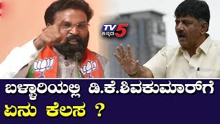 ಬಳ್ಳಾರಿ ಜಿಲ್ಲೆಯ ಭವಿಷ್ಯ ನಿರ್ಧಾರ ಮಾಡಲು ನೀನು ಯಾರು.?  | B Sriramulu Fired on DK Shivakumar | TV5 Kannada