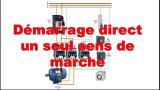 Démarrage Direct un seul sens de marche - Moteur asychrone Triphasé -Sciences de l'ingénieur ADC STE