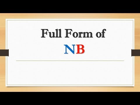 What does the symbol NB stand for?