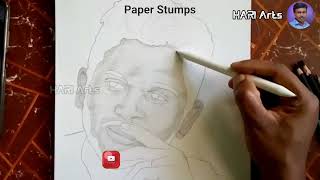 Very easy Allu Arjun Drawing step by step pencil shading part 1 | How to draw for allu Arjun | Arts
