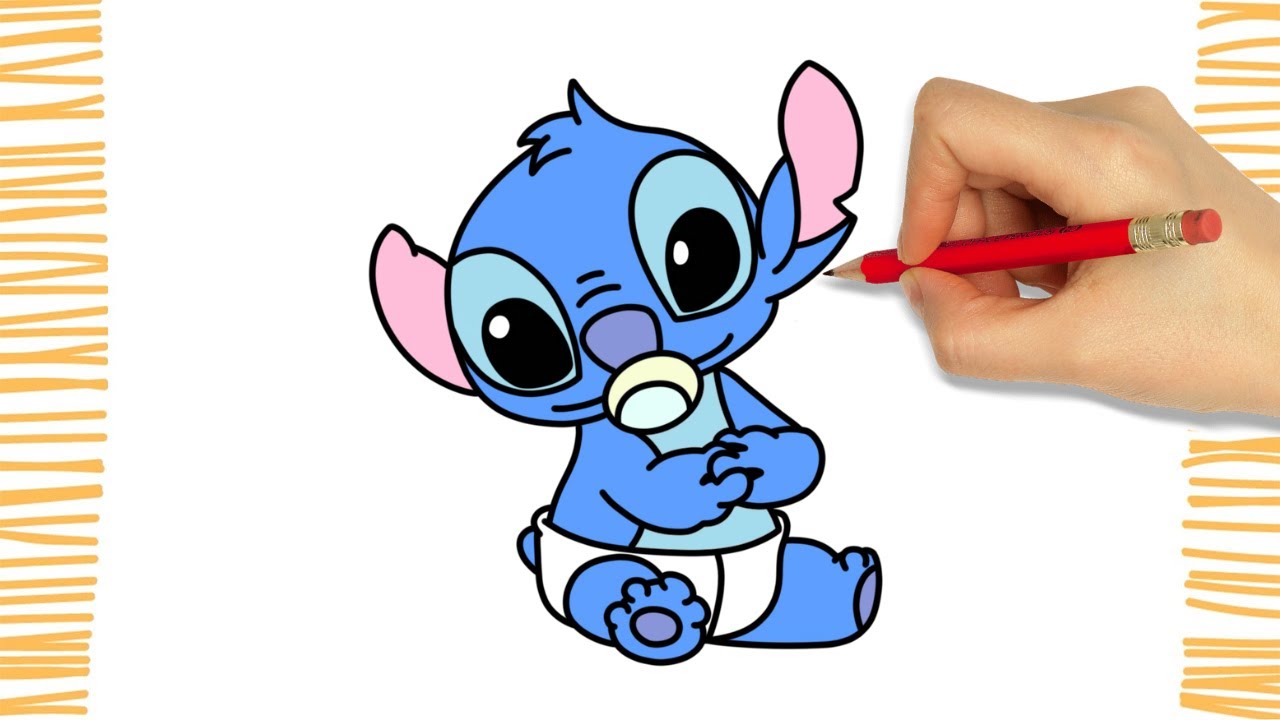 How To Draw BABY STITCH I Easy - YouTube