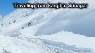 Kargil to Srinagar ❤️😊🤍☃️