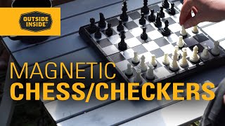 Magnetic Chess/Checkers - Travel Game | Outside Inside