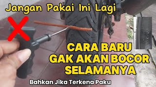 Cara Tambal Ban Tubeless Terbaru Dengan Kombinasi Hot Press Tip Top dan Gel Anti Bocor Ban Sobek