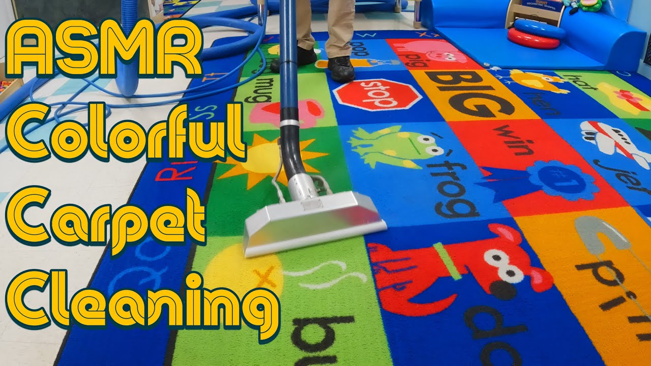 Asmr Colorful Satisfying Carpet Cleaning Youtube