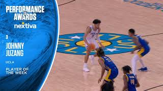 Johnny Juzang named Pac-12 Player of the Week for his role in No. 2 UCLA's win vs. No. 4 Villanova