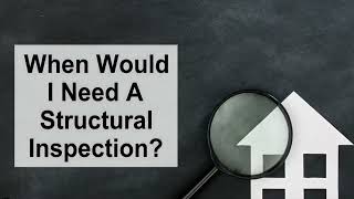 Do you have questions about structural inspections?