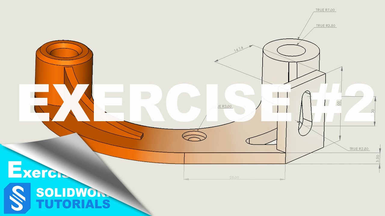 Solidworks Tutorials Exercise Part 2 Youtube