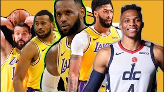 LAKERS Starting Lineup ? - Lebron James, Anthony, Russell Westbrook - Talen horton tucker - Gasol