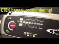 CTEK battery reconditioning and charging