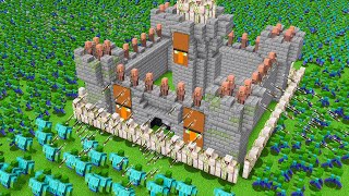 Castle Defense in Minecraft: Surviving the Zombie Apocalypse with Villagers