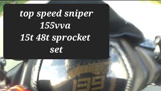 top speed sniper 155vva 15t 48t spraket combination/ borntoberide