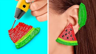 AMAZING 3D PEN CRAFTS || Homemade Ideas, Repair Tips and DIY Jewelry and Hacks by 123 GO!