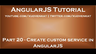 Create custom service in AngularJS