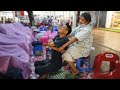 I got a Strong BACK & SHOULDER MASSAGE at a Night Market Thailand