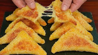 I've been doing this almost every day! Crispy Cheese Toast Quesadilla, Perfect for breakfast!