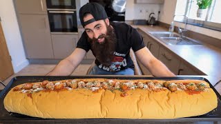 THE MIGHTY MEATBALL SUB CHALLENGE | BeardMeatsFood