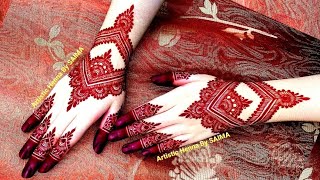 New Pretty \u0026 Gorgeous Mehndi Henna Design || Artistic Henna By SAIMA