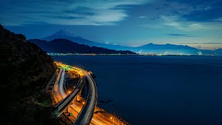 薩埵峠の夜明け・富士山遠望《静岡県・清水市》