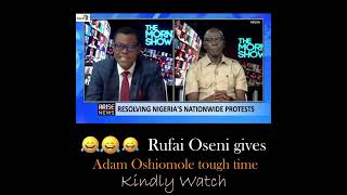 Rufai Oseni Gives Adam Oshiomole Tough Time On Arise Tv Morning Show