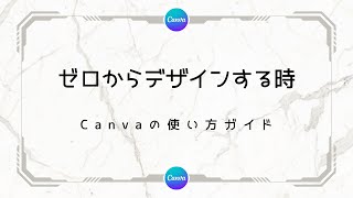 【Canva】ゼロからデザインする場合の操作方法など【No Sound】