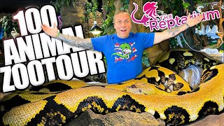 100 ANIMAL TOUR AT MY REPTILE ZOO!! | BRIAN BARCZYK