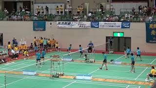 2015年IH バドミントン 女子 学校対抗 3回戦 諫早商業（長崎）vs 松徳学院（島根）①