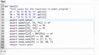 Testing Card Rank - Design of Computer Programs