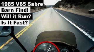 1985 Honda V65 Sabre Motorcycle Barn Find! Will it Run? Is it Fast?