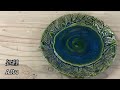 織部葉柄皿の作り方 how to make an oribe leaf design plate 陶芸 pottery 熊本栄司 eiji kumamoto