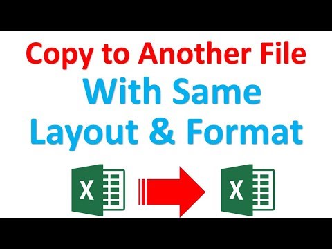 How to copy excel sheet to another excel file without losing layout and format | Excel tutorial