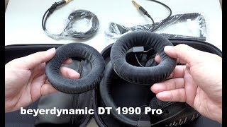 Beyerdynamic DT 1990 Pro Open-back Studio Reference Headphones Unboxing