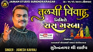 🔴 Live :- તુલસી વિવાહ નિમિત્તે રાસ ગરબા કલાકાર : જીગ્નેશ કવિરાજ//2024