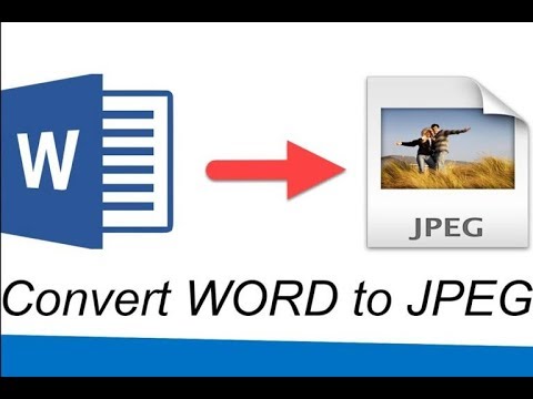 How To Save a Word Document as a JPEG  TUTORIAL 2019