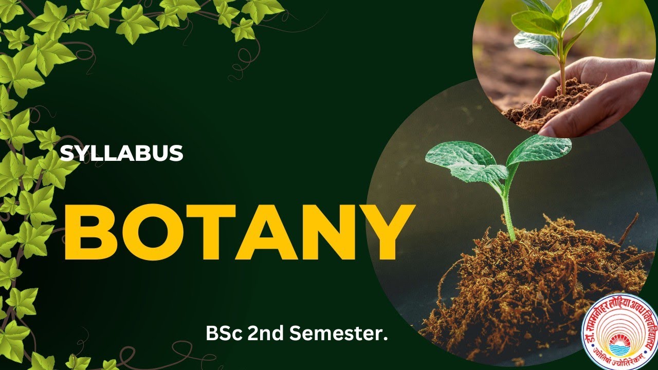 BOTANY | B.Sc | 2ND SEMESTER | SYLLABUS | RMLAU | SHIKSHA MACHINE # ...