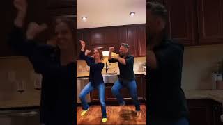 Disco in the kitchen!!!! #dance #disco #hustle #dancecouple #gkdance #couplesgoals #momanddad