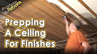 Preparing an Old Ceiling For Drywall and New Architectural Finishes