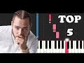 POST MALONE TOP 5 SONGS ON PIANO