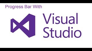 Make a progress bar in visual studio-for begginner programmers.