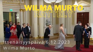 Vuorossa Wilma Murto presidentin linnassa itsenäisyyspäivänä 6.12.23.