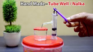 How to make hand water pump -Tube well - New Idea !