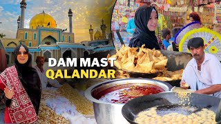 Dam Mast Qalandar | Sehwan Street Food |Bazar | Lal Shahbaz Dargah | Jholay Laal | Sindh Foodie Girl