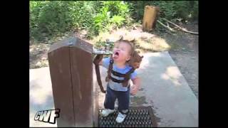 CuteWinFail: Baby Girl Water Fountain