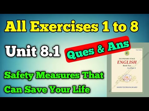 All Exercises 1 To 8 Safety Measures That Can Save Your Life Class 10 ...