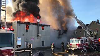 Massive Netcong fire leads to building collapse