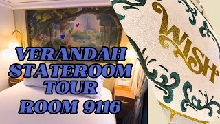 Disney Wish Stateroom 9116 Tour - Category 04B Deluxe Family Oceanview Stateroom