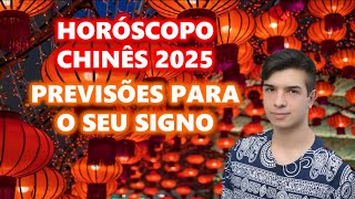 PREVISÕES DO HORÓSCOPO CHINÊS PARA 2025 - TODOS OS SIGNOS - Por Pedro Baldansa