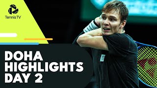 Murray vs Daniel Rematch; Goffin, Bublik In Action | Doha 2022 Day 2 Highlights