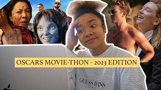 Watching as Many Oscar Nominated Movies...1 Week Before the Oscars (2023 Edition) | MOVIE VLOG